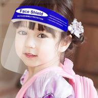 🔵 5pcs kids safety full face clear visor covering - protecting eyes and face for children outdoor school (blue) logo