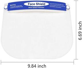 img 2 attached to 🔵 5Pcs Kids Safety Full Face Clear Visor Covering - Protecting Eyes and Face for Children Outdoor School (Blue)