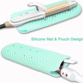 img 3 attached to Protective Silicone Mat for Hot Hair Styling Tools: Curling Iron, Flat Iron, and More!