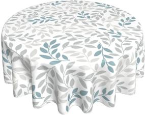 img 4 attached to 🍽️ Wrinkle Resistant Tablecloth: Elevate Your Tabletop Decor with Ease