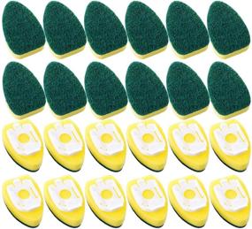 img 4 attached to 🧽 Rcanedny 30 Pack Dish Wand Refills - Replacement Sponge Heads for Kitchen Cleaning Tools