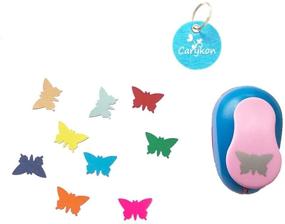img 4 attached to 🦋 Carykon 1" Clever Lever Craft Punch - Butterfly Paper Cutting Shape: Precision at your Fingertips