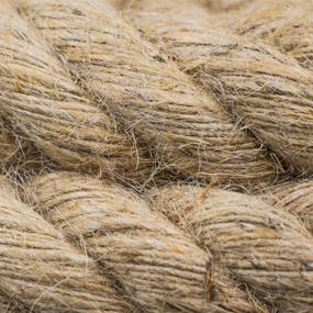 img 2 attached to 🧵 Aoneky Jute Rope - Premium Twisted Hemp Rope for Crafts, Climbing, Anchoring, Hammocks & More - 7/8 Inch x 96 Feet