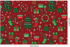 img 2 attached to BULKYTREE Christmas Wrapping Paper: Fun and Colorful Gift Wrap for Kids Boys Girls Baby - 12 Folded Sheets with 4 Cute Xmas Designs - Recyclable Materials, 20 Inch X 29 Inch Per Sheet