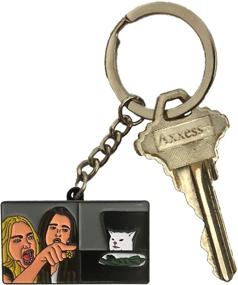 img 2 attached to Express Yourself with Balanced Co 🗣️ Woman Yelling Keychain: A Unique and Bold Accessory