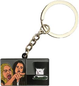 img 3 attached to Express Yourself with Balanced Co 🗣️ Woman Yelling Keychain: A Unique and Bold Accessory