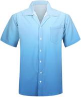 👕 stay stylish with aptro hawaiian casual sleeve shirts - perfect men's clothing for shirts! logo