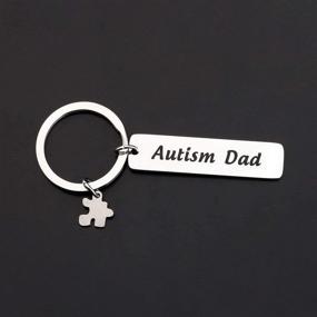 img 2 attached to Autism Keychain Puzzle Awareness Jewelry