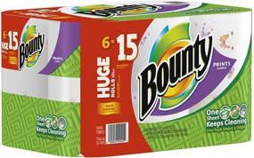img 4 attached to 🧻 Bounty Huge Roll, Print: Shop for the Best 6 Count Deals!