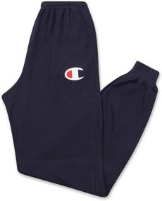 img 4 attached to 👖 Champion Men's Big and Tall Logo Loungewear Waffle Thermal Jogger Sweatpants