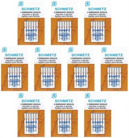 img 4 attached to 🧵 High-Quality Schmetz Embroidery Sewing Machine Needles - Size 75/11 - Set of 10 Card Boxes