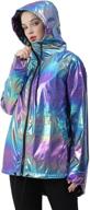 outerwear sweatshirt metallic raincoat showerproof women's clothing in coats, jackets & vests logo