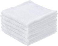 🧽 superio terry towel white cloths: 100% cotton 12" cleaning rags for multi-purpose use logo