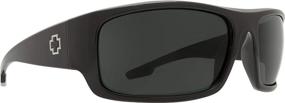 img 4 attached to 🕶️ Enhanced Color and Contrast Spy Optic Piper Wrap Sunglasses with Rectangular Shape