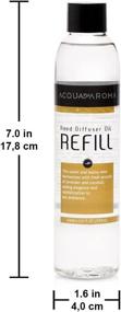 img 2 attached to 🌼 Acqua Aroma Vanilla Reed Diffuser Oil Refill - 6.8 FL OZ (200ml) | Essential Oil Blend | Handcrafted in Brazil