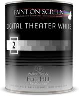 🎨 digital theater white paint - gallon: ultimate on-screen projector screen paint logo