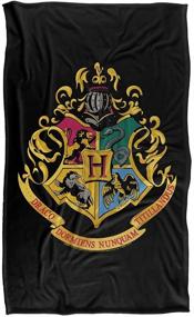 img 3 attached to 🧣 Super Soft Hogwarts Crest Blanket, 36" x 58" - Silky Touch & Black Design