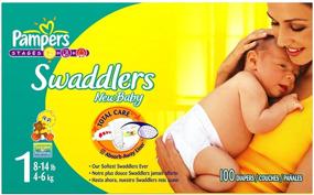 img 1 attached to 👶 Pampers Swaddlers Diapers, Size 1, 100-Pack