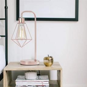 img 1 attached to 💡 Stylish SOTTAE Modern Industrial Rose Gold Table Lamp: Vintage Design for Bedroom, Living Room, and Office