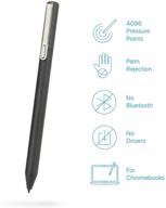 andana usi stylus pen for acer, asus, hp, lenovo, samsung chrome os devices (black), compatible with usi logo
