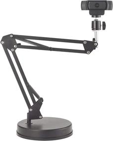 img 4 attached to 📷 OXENDURE Webcam Stand: 22-inch Scissor Arm Stand for Logitech C925e C922x C930e C920, GoPro, Arlo, and DSLR Camera - Ultimate Camera Mount Solution