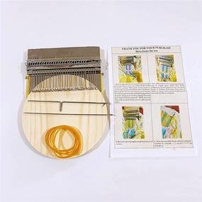 img 3 attached to 🧶 Versatile Small Loom for Beginners: Speedweve Type Weave Tool with 28 Hooks - Perfect for DIY Weaving Crafts, Mending Jeans, Socks, and Clothes