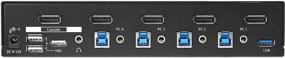 img 2 attached to 🖥️ StarTech.com 4-Port DisplayPort KVM Switch with Audio, Built-in USB 3.0 Hub - 4K 30Hz (SV431DPU3A2)