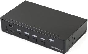 img 4 attached to 🖥️ StarTech.com 4-Port DisplayPort KVM Switch with Audio, Built-in USB 3.0 Hub - 4K 30Hz (SV431DPU3A2)