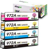 🖨️ high-quality kingjet compatible ink cartridge replacement for hp 972 972a logo