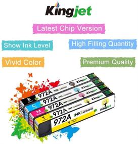 img 3 attached to 🖨️ High-Quality Kingjet Compatible Ink Cartridge Replacement for HP 972 972A