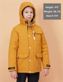 img 2 attached to Maoo Garden Boys Winter Coat: Fake Down Puffer Jacket with Fleece Lining - Heavyweight & Water Resistant Windbreaker