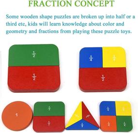 img 1 attached to Gybber Mumu Fraction Geometric Pre-Educational Set: Unlocking Mathematical Concepts for Young Minds