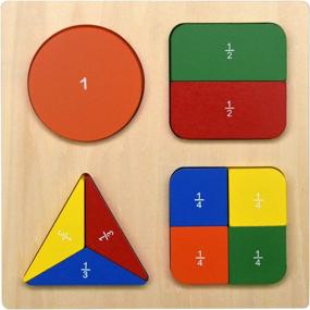 img 4 attached to Gybber Mumu Fraction Geometric Pre-Educational Set: Unlocking Mathematical Concepts for Young Minds