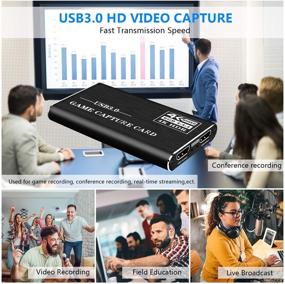 img 1 attached to 🎥 Захват видео MRLI HD - Звуковая карта захвата HDMI USB 3.0: Запись потоков игр 4K 60 FPS на Xbox One, PS4, Wii, Nintendo Switch