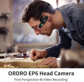 img 3 attached to 📹 ORDRO EP6 Head Camcorder: 4K Video Camera with Full HD 1080P 60FPS, FPV Capabilities - Ideal for Vlogging and Recording