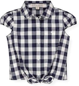 img 4 attached to 👚 Ruffle Sleeve Girls' Clothing: Hope Henry Tops, Tees & Blouses for Girls