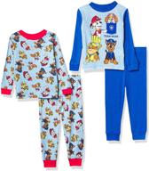 🐾 cotton snug fit pajamas for boys featuring nickelodeon's paw patrol logo