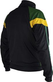 img 2 attached to Authentic Jamaican Sleeved Reggae Zip Up Sports & Fitness