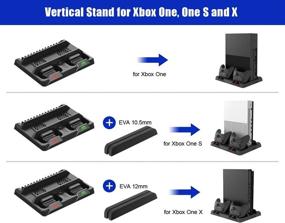 img 2 attached to 🎮 Enhance Gaming Experience: ElecGear Xbox One Vertical Charging Stand with Cooling Fan, 2X 1200mAh Rechargeable Battery Pack, Games Storage Bracket, Dual Charger Dock - Compatible with Xbox One, One S, One X, and Elite Controllers