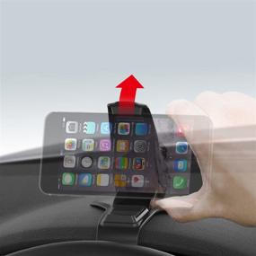 img 2 attached to 📱 DashMate2GO Cell Phone Holder - Car Phone Clip Holder for iPhone XS/XS MAX/XR/X/8/8Plus/7/7Plus/6s, Samsung Galaxy S10/S9/S8/S7/Note - Dashboard Phone Clip for Better Accessibility