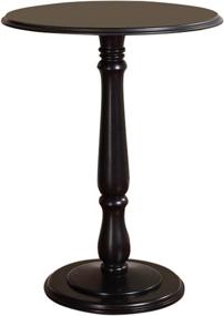 img 3 attached to Black Finish Plant Stand Accent Side End Table by King's Brand