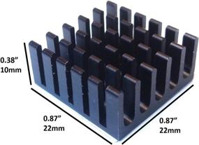 img 3 attached to 🔥 Easycargo 22mmx22mmx10mm Conductive Heatsink for Optimal Cooling