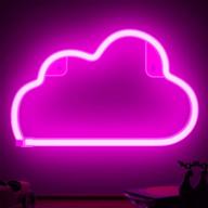 🌟 xiyunte neon sign cloud light - pink led wall decor for bedroom, kids room, living room, bar, party, christmas, wedding - battery or usb powered логотип