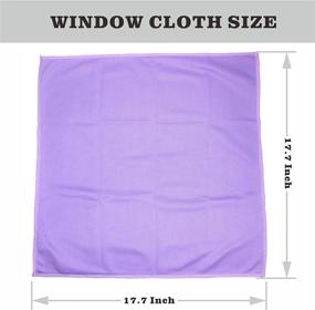 img 1 attached to Premium Window Cleaning Cloth - Purple (1 Pack)