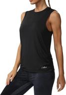 cakulo loose fit yoga tank tops for women - long sleeveless athletic racer tank for gym, running, and muscle workout логотип