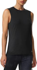 img 3 attached to Cakulo Loose Fit Yoga Tank Tops for Women - Long Sleeveless Athletic Racer Tank for Gym, Running, and Muscle Workout