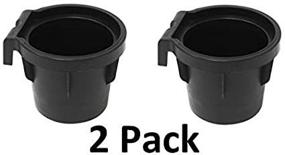 img 4 attached to 🍺 JSP Manufacturing 2005-2014 Nissan Frontier, Xterra, 2005-2012 Pathfinder Cup Holder Inserts: Rubber Cup Beverage Holder (2-Pack) - Aftermarket Compatible
