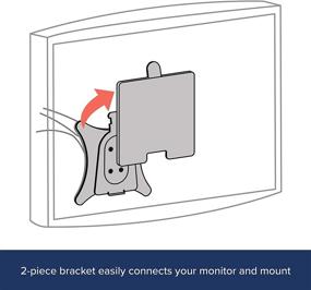 img 2 attached to 🖥️ Ergotron Quick Release Bracket: Securely Mount Monitors & TVs Up to 35 lbs with Less Than 3 inch Depth