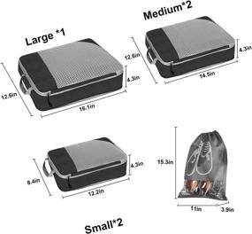 img 2 attached to 🧳 Compress and Organize Effortlessly with Expandable Compression Packing Organizers