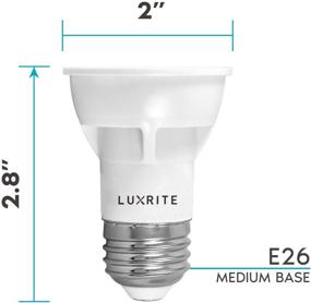 img 1 attached to 🔆 Luxrite Dimmable Enclosed Fixture with Comparable Features